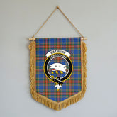 Bethune Ancient Tartan Crest Wall Hanging Banner - Wood Pole