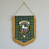 Cochrane Ancient Tartan Crest Wall Hanging Banner - Wood Pole