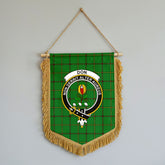 Don Tartan Crest Wall Hanging Banner - Wood Pole
