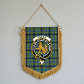 Gillies Ancient Tartan Crest Wall Hanging Banner - Wood Pole