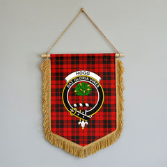 Hogg Tartan Crest Wall Hanging Banner - Wood Pole
