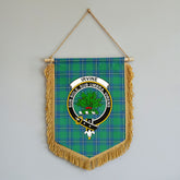 Irvine Ancient Tartan Crest Wall Hanging Banner - Wood Pole