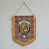 MacGregor Hunting Ancient Tartan Crest Wall Hanging Banner - Wood Pole