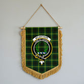 McArthur Modern Tartan Crest Wall Hanging Banner - Wood Pole