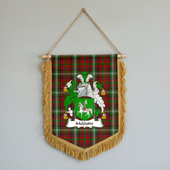 McGuire Tartan Coat Of Arms Wall Hanging Banner - Wood Pole