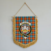 McLachlan Ancient Tartan Crest Wall Hanging Banner - Wood Pole
