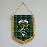 McNeil of Colonsay Modern Tartan Crest Wall Hanging Banner - Wood Pole