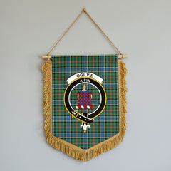 Ogilvie Hunting Ancient Tartan Crest Wall Hanging Banner - Wood Pole