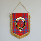 Rait Tartan Crest Wall Hanging Banner - Wood Pole