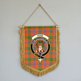 Ross Ancient Tartan Crest Wall Hanging Banner - Wood Pole