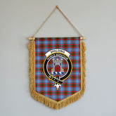 Spalding Tartan Crest Wall Hanging Banner - Wood Pole