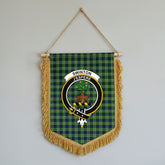 Swinton Tartan Crest Wall Hanging Banner - Wood Pole