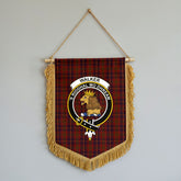 Walker Tartan Crest Wall Hanging Banner - Wood Pole