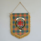 Wilson Ancient Tartan Crest Wall Hanging Banner - Wood Pole
