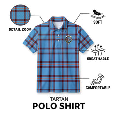 Elliot Ancient Tartan Crest Birdseye Mesh Polo Shirt