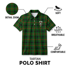 Kincaid Tartan Crest Birdseye Mesh Polo Shirt