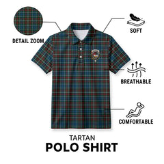 McConnell Tartan Crest Birdseye Mesh Polo Shirt