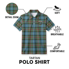 Walkinshaw Tartan Crest Birdseye Mesh Polo Shirt