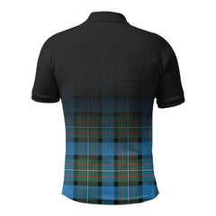 Fergusson Ancient Tartan Crest Polo Shirt - Thistle Black Style