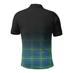 Hamilton Hunting Ancient Tartan Crest Polo Shirt - Thistle Black Style