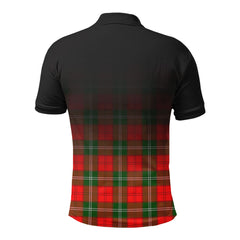 Lennox (Lennox Kincaid) Tartan Crest Polo Shirt - Thistle Black Style