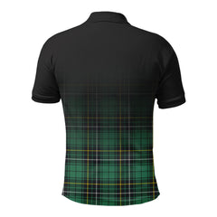 McAlpine Ancient Tartan Crest Polo Shirt - Thistle Black Style