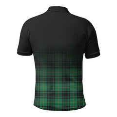 McArthur Ancient Tartan Crest Polo Shirt - Thistle Black Style