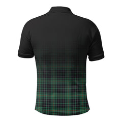 McAulay Hunting Ancient Tartan Crest Polo Shirt - Thistle Black Style