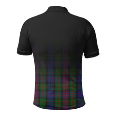 McDonald Tartan Crest Polo Shirt - Thistle Black Style