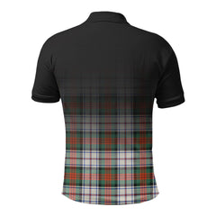 McDuff Dress Ancient Tartan Crest Polo Shirt - Thistle Black Style
