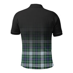 McKenzie Dress Ancient Tartan Crest Polo Shirt - Thistle Black Style