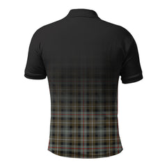McKenzie Weathered Tartan Crest Polo Shirt - Thistle Black Style