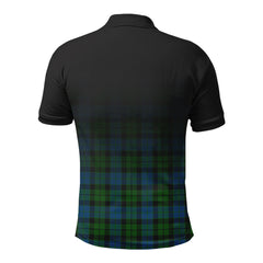 McKie Tartan Crest Polo Shirt - Thistle Black Style