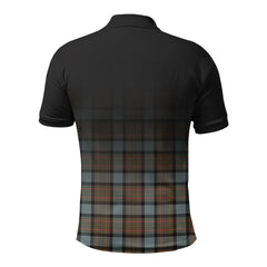 McLaren Weathered Tartan Crest Polo Shirt - Thistle Black Style