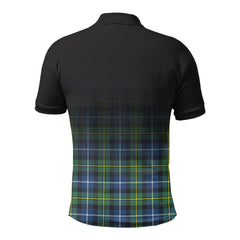 McNeil of Barra Ancient Tartan Crest Polo Shirt - Thistle Black Style