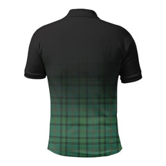 Ross Hunting Ancient Tartan Crest Polo Shirt - Thistle Black Style