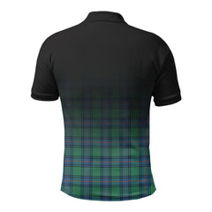Shaw (of Sauchie) Ancient Tartan Crest Polo Shirt - Thistle Black Style