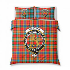 Chattan Tartan Crest Bedding Set