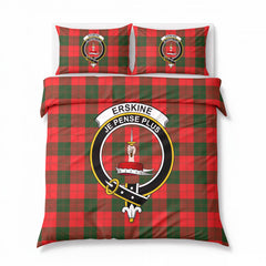 Erskine Modern Tartan Crest Bedding Set