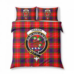Fraser Tartan Crest Bedding Set