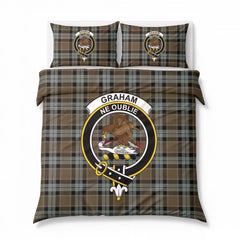 Graham of Menteith Weathered Tartan Crest Bedding Set