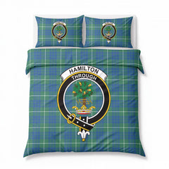 Hamilton Hunting Ancient Tartan Crest Bedding Set