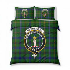 Henderson Modern Tartan Crest Bedding Set
