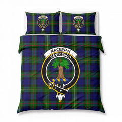 MacEwan Modern Tartan Crest Bedding Set