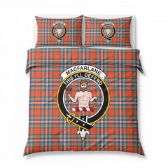 MacFarlane Ancient Tartan Crest Bedding Set