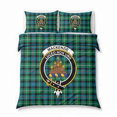 MacKenzie Ancient Tartan Crest Bedding Set