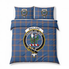MacLaine of Loch Buie Hunting Ancient Tartan Crest Bedding Set