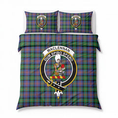 MacLennan Ancient Tartan Crest Bedding Set