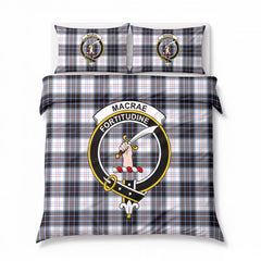 MacRae Dress Modern Tartan Crest Bedding Set
