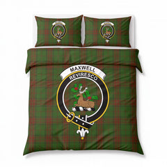 Maxwell Hunting Tartan Crest Bedding Set